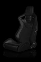 Load image into Gallery viewer, 799.95 BRAUM Elite S Racing Seats (Reclining - Black Cloth w/ Faux Carbon Fiber Fabric) BRR1S-BKBS - Redline360 Alternate Image