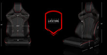 Load image into Gallery viewer, 899.99 BRAUM Orue Seats (Reclining Black w/ Diamond / Leatherette) White or Red Stitching - Redline360 Alternate Image