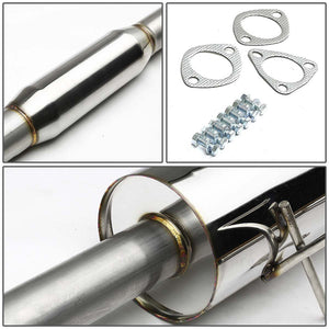 DNA Exhaust Acura Integra GSR / Type-R (94-01) Catback w/ 4.5" Single Exit - Polished / Silver / Burnt / Double Walled Tips