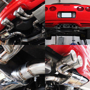 DNA Exhaust Corvette C5 V8 5.7 LS1/LS6 (97-04) Catback w/ 3.75" Rolled Tips