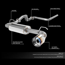 Load image into Gallery viewer, DNA Exhaust Dodge Neon SOHC (00-05) Catback w/ 4.75&quot; Single Exit - Single Wall / Burnt / Double Walled Tips Alternate Image