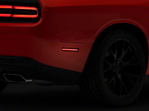 Raxiom LED Side Marker Lights Dodge Challenger (15-23) [Axial Series - Smoked Lens] Front and Rear LED Side Markers