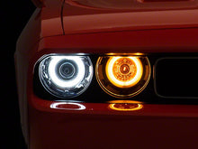 Load image into Gallery viewer, Raxiom Projector Headlights Dodge Challenger w/ Factory Halogen (08-14) [Dual LED Halo w/ DRL Ring] w/ or w/o Sequential Turn Signals Alternate Image