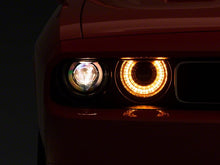 Load image into Gallery viewer, Raxiom Projector Headlights Dodge Challenger w/ Factory Halogen (08-14) [Dual LED Halo w/ DRL Ring] w/ or w/o Sequential Turn Signals Alternate Image