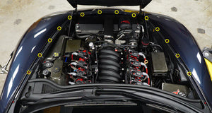Dress Up Bolts Corvette C6 (05-13) [Titanium Hardware Engine Bay Kit] Stage 1 or Stage 2