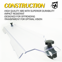 Load image into Gallery viewer, Xprite Heavy Duty Half Windshield Polaris RZR (2020-2022) Clear / Smoke - Clear Alternate Image