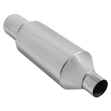 Load image into Gallery viewer, 117.59 DC Sports Round Canister Muffler w/ 4&quot; Straight Tip - 2.5&quot; or 3&quot; Inlet Core - Redline360 Alternate Image