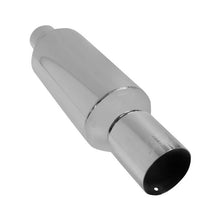 Load image into Gallery viewer, 117.59 DC Sports Round Canister Muffler w/ 4&quot; Straight Tip - 2.5&quot; or 3&quot; Inlet Core - Redline360 Alternate Image