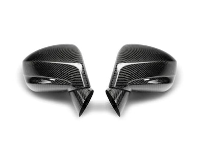 Autotecknic Replacement Mirror Covers Nissan R35 GT-R (08-16) Dry Carbon - Gloss Finish
