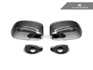 Autotecknic Replacement Mirror Covers Nissan R35 GT-R (08-16) Dry Carbon - Gloss Finish