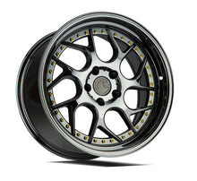 Load image into Gallery viewer, 304.75 Aodhan DS01 Wheels (19x9.5 5x114.3 +15 Offset) Black / Chrome / Gold - Redline360 Alternate Image