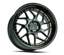 Load image into Gallery viewer, 324.75 Aodhan DS01 Wheels (19x10.5 5x114.3 +22 Offset) Black / Chrome / Gold - Redline360 Alternate Image