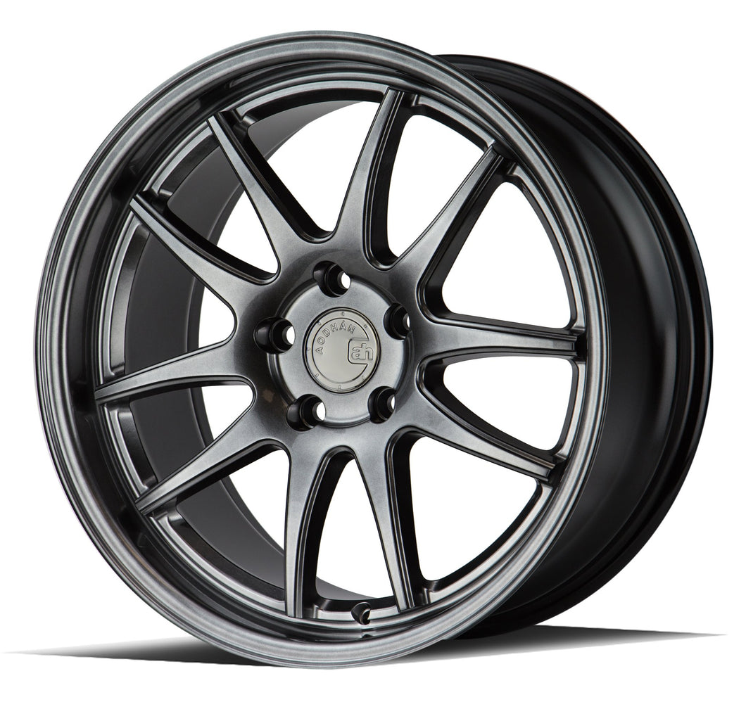 224.75 Aodhan DS02 Wheels (18x8.5 5x100 +35 Offset) Black / Silver / Bronze - Redline360