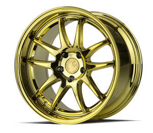 272.25 Aodhan DS02 Wheels (18x9.5 5x114.3 +22 Offset) Black / Bronze / Gold - Redline360