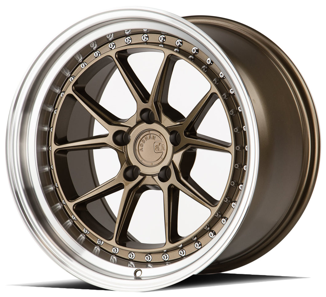 249.75 Aodhan DS08 Wheels (18x10.5 5x114.3 +15 Offset) Bronze / Black / Silver - Redline360