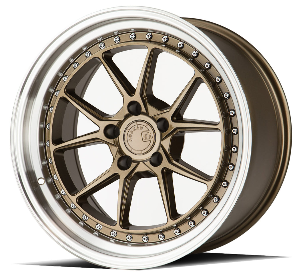 249.75 Aodhan DS08 Wheels (18x8.5 5x114.3 +35 Offset) Bronze / Black / Silver - Redline360