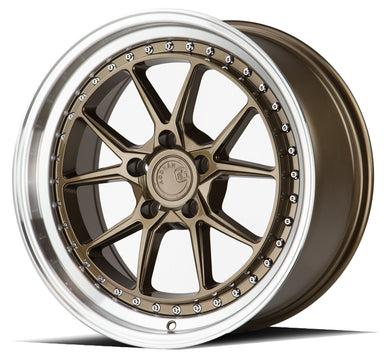 249.75 Aodhan DS08 Wheels (18x9.5 5x114.3 +22 Offset) Bronze / Black / Silver - Redline360