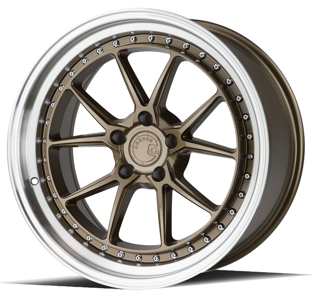 279.75 Aodhan DS08 Wheels (19x9.5 5x120 +35 Offset) Bronze / Black / Silver - Redline360