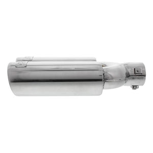 40.99 DC Sports 2.375" Polished Stainless Steel Bolt-On Muffler Dual Tip - EX-2012 - Redline360