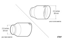 Load image into Gallery viewer, 118.80 ARK 3.5" Universal Resonated Dual Layer Exhaust Tip ET007 - Burnt or Polish - Redline360 Alternate Image