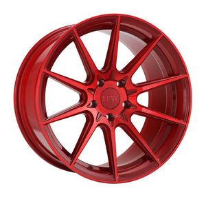 205.00 F1R F101 Wheels (18x8.5 5×100 38ET) Gloss Black / Machined Silver / Candy Red / Brushed Gold - Redline360