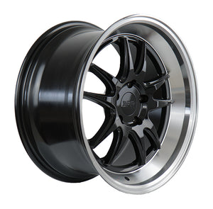 215.00 F1R F102 Wheels (18x9.5 5x112 45ET) Gloss Black Polish or Red Lip - Redline360