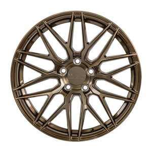 205.00 F1R F103 Wheels (18x8.5 5x100 38ET) Brushed Bronze / Gloss Black / Brushed Silver / Candy Red - Redline360