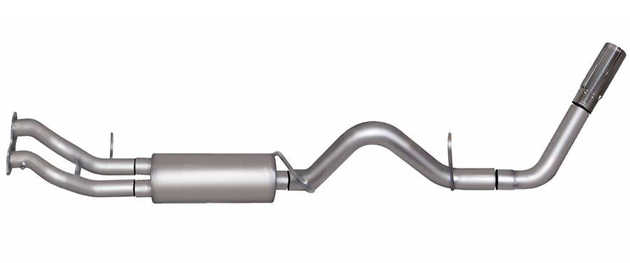 649.10 Gibson Exhaust Cadillac Escalade 5.7L 2/4WD (99-00) [Catback - Single Exit] Polished Tips - Redline360