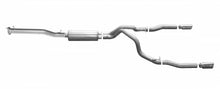 Load image into Gallery viewer, Gibson Exhaust Chevy/GMC Silverado/Sierra 1500 5.3L 2/4WD (14-18) [Catback - Dual Split Exit] Polished or Black Ceramic Tips - Crew Cab/Standard Bed / Stainless w/ Polished Tips Alternate Image