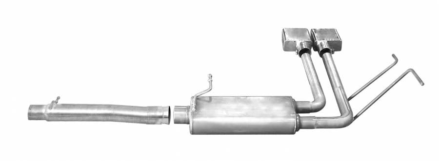 481.42 Gibson Exhaust Chevy/GMC Silverado/Sierra 1500 6.2L	2/4WD (14-18) [Catback - Super Truck] Polished Tip - Redline360