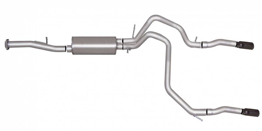 609.42 Gibson Exhaust Chevy Suburban 5.3L 2/4WD (15-20) [Catback - Dual Split Exit] Polished Tips - Redline360