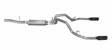 Load image into Gallery viewer, Gibson Exhaust Chevy/GMC Silverado/Sierra 1500 4.8L 2/4WD Reg Cab (10-13) [Catback - Dual Split Exit] Polished or Black Ceramic Tips - Stainless w/ Black Ceramic Tip Alternate Image
