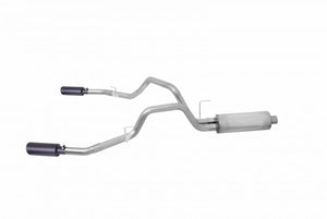 593.12 Gibson Exhaust Ford F150 3.5L EcoBoost 2/4WD (11-14) [Catback - Dual Split Exit] Polished or Ceramic Black Tips - Redline360