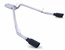 Load image into Gallery viewer, Gibson Exhaust Ram 1500 5.7L 2/4WD (19-20) [Catback - Dual Split Exit] Polished or Black Ceramic Tips - Stainless with Black Ceramic Tips Alternate Image