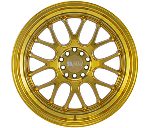 205.00 F1R F21 v2 Wheels (18x8.5 5×100/114.3 38ET) Bronze / Candy Red / Machine Gold / Hyper Black - Redline360
