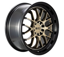 Load image into Gallery viewer, F1R F21 v2 Wheels (18x10.5 5×100/114.3 40ET) Bronze / Candy Red / Machine Gold / Hyper Black - Bronze / Black Lip Alternate Image