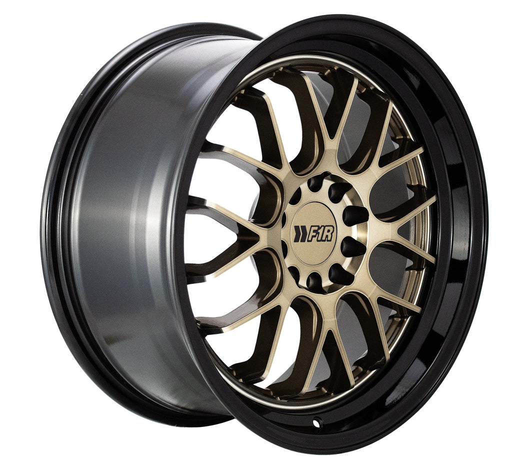 185.00 F1R F21 v2 Wheels (17x8.5 5×100/114.3 35ET) Bronze / Candy Red / Hyper Black - Redline360