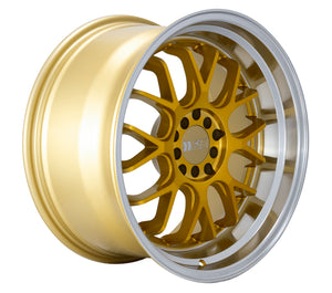 205.00 F1R F21 v2 Wheels (18x8.5 5×100/114.3 38ET) Bronze / Candy Red / Machine Gold / Hyper Black - Redline360