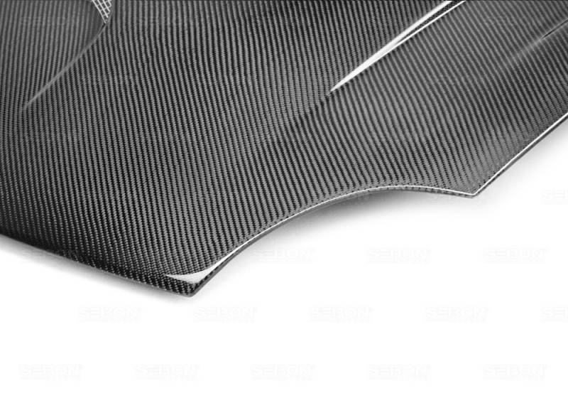 714.00 SEIBON Carbon Fiber Hood Kia Forte / Forte Koup (2009-2013) OEM Style - Redline360