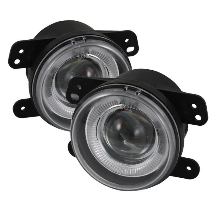 82.55 Spyder Halo Projector Fog Lights Chrysler 300 5.7L w/ Touring (05-10) [w/ Switch] Clear or Smoke - Redline360