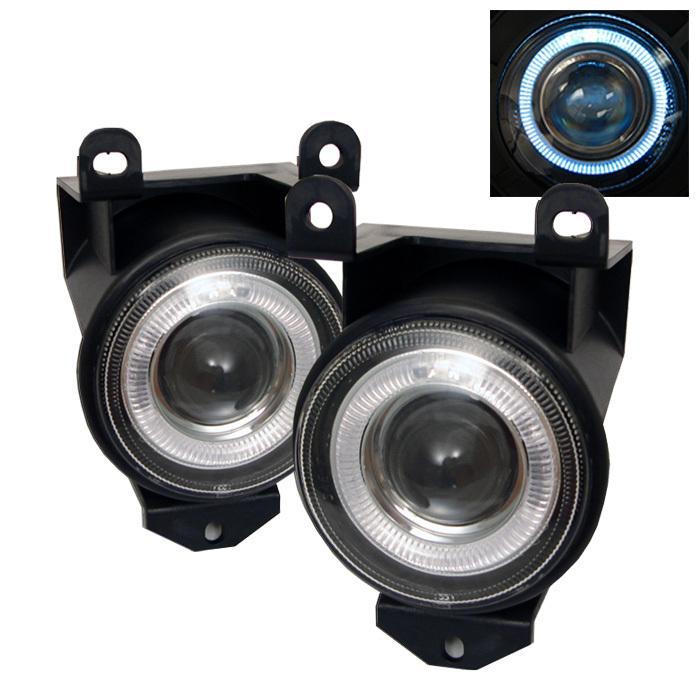 82.55 Spyder Halo Projector Fog Lights Pontiac Bonneville SSE SSEI (96-99) [w/ Switch] Clear or Smoke - Redline360