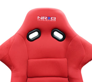 259.99 NRG Racing Seats (Large - Black/Red/Blue - Fiberglass Bucket - Fixed Back) FRP-300 - Redline360