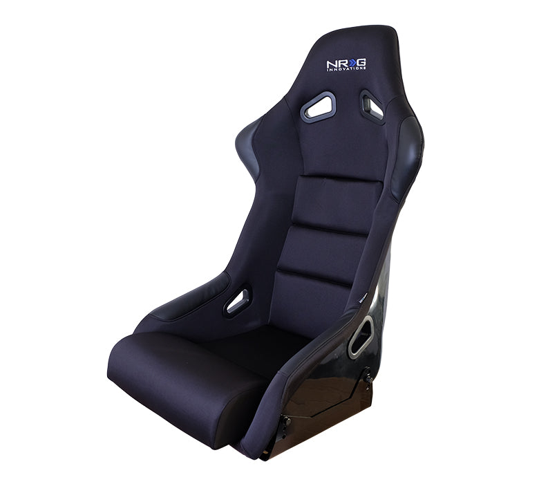 249.99 NRG Racing Seats (Large - Black - Extra Lumbar Support - Fiberglass Bucket) FRP-301 - Redline360