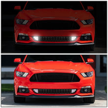Load image into Gallery viewer, DNA Grill Ford Mustang (15-17) [Front Bumper Lower] Vertical Slat or Triangle LED Lights Alternate Image