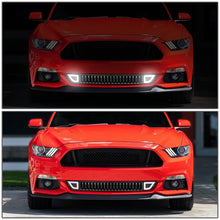 Load image into Gallery viewer, DNA Grill Ford Mustang (15-17) [Front Bumper Lower] Vertical Slat or Triangle LED Lights Alternate Image