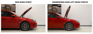 139.00 GrimmSpeed Hood Struts Subaru WRX/STI (08-14) High Lift - Pair - 097029 - Redline360