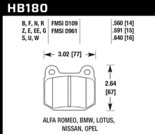 Load image into Gallery viewer, 96.84 Hawk HPS Brake Pads Mitsubishi Lancer EVO VIII [Rear] (03-06) HB180F.560 - Redline360 Alternate Image