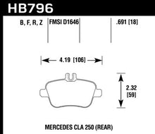Load image into Gallery viewer, 157.02 Hawk HPS Brake Pads Mercedes GLA250 2.0L (2015-2019) Front or Rear - Redline360 Alternate Image