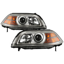 Load image into Gallery viewer, Xtune Projector Headlights Acura MDX (04-06) Black or Chrome w/ Amber Turn Signal Lights - Chrome Alternate Image