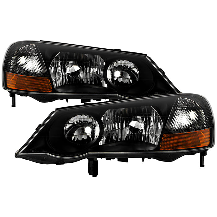 Xtune Headlights Acura TL (02-03) [OEM Style - HID Model Only] Black or Chrome w/ Amber Turn Signal Lights